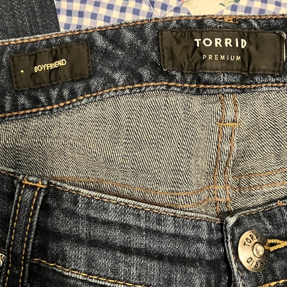 Torrid Premium Boyfriend Jeans with Destruction - Picture 3 of 8